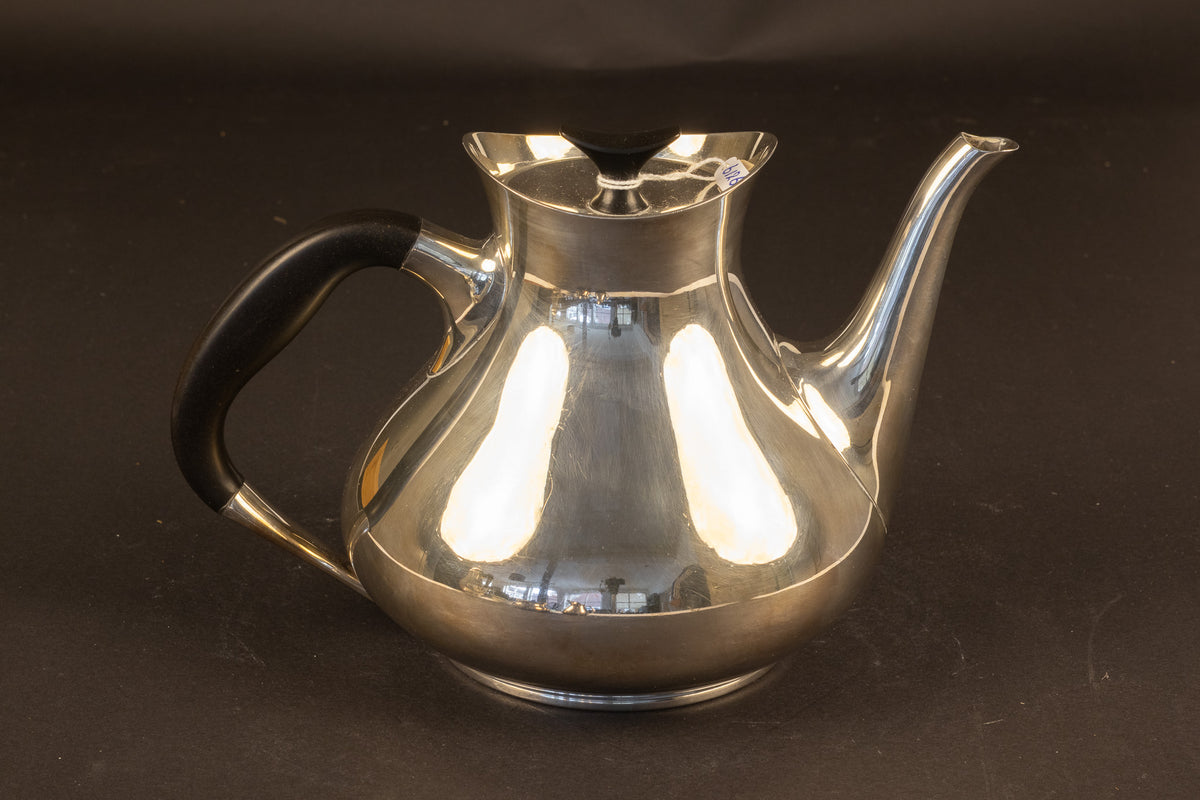 Deens Design 3-delig Verzilverd Theeservies – Hans Bunde voor Carl M. Cohr (ca. 1955–1960)