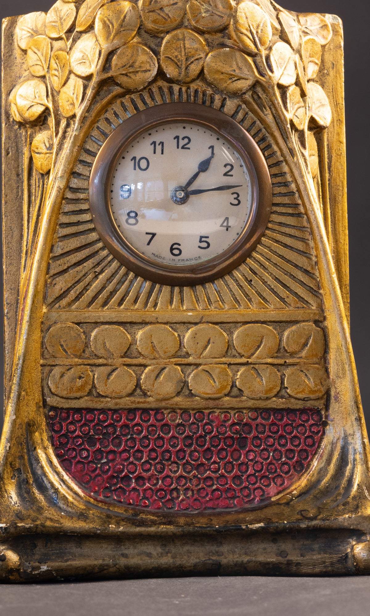 Antike Jugendstil-Siderolith-Pendule – Franz Siegl für Johann Maresch (ca. 1900–1905)