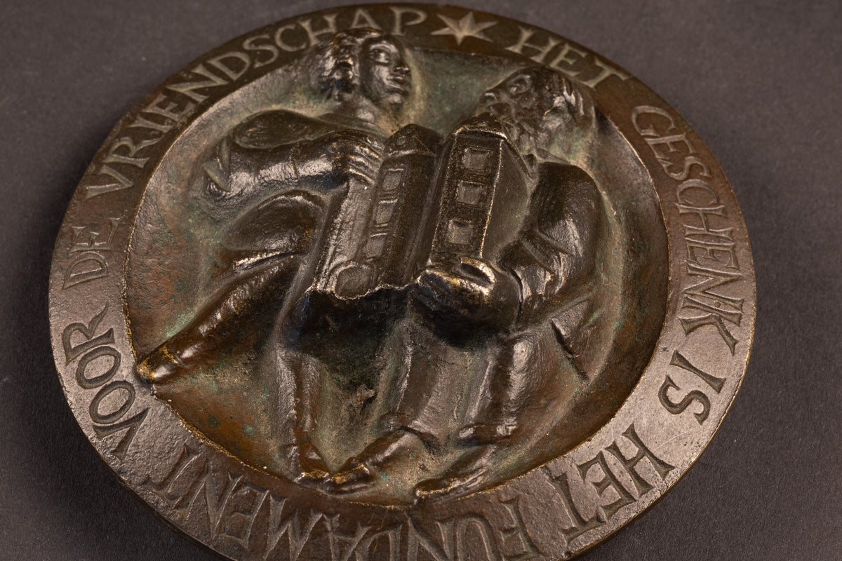 Schwere bronzene Kunstmedaille – Niel Steenbergen (1911–1997) – Ø 10,5 cm