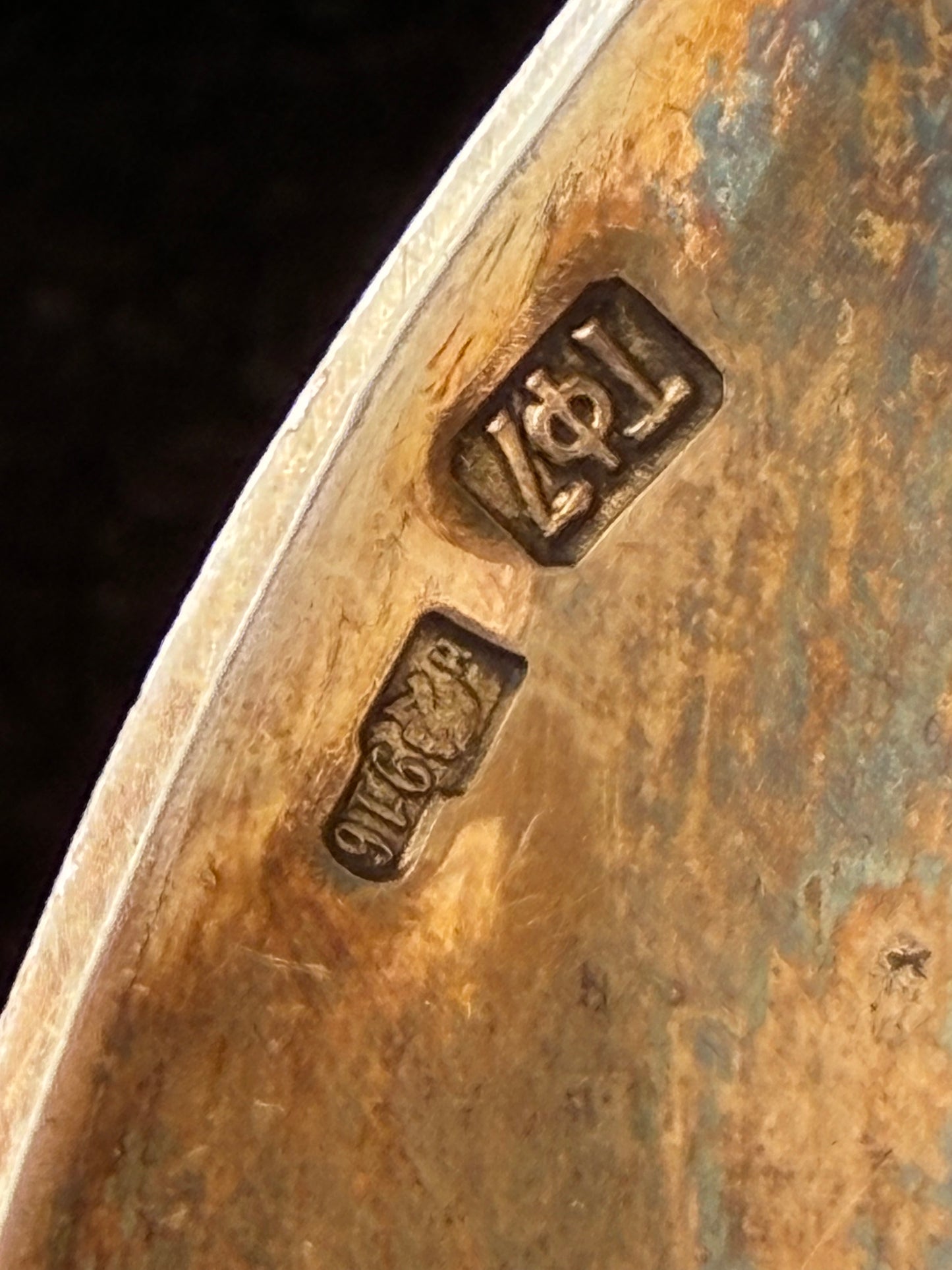 Antikes Set aus 6 russischen Cloisonné-Emaille-Teelöffeln – UdSSR
