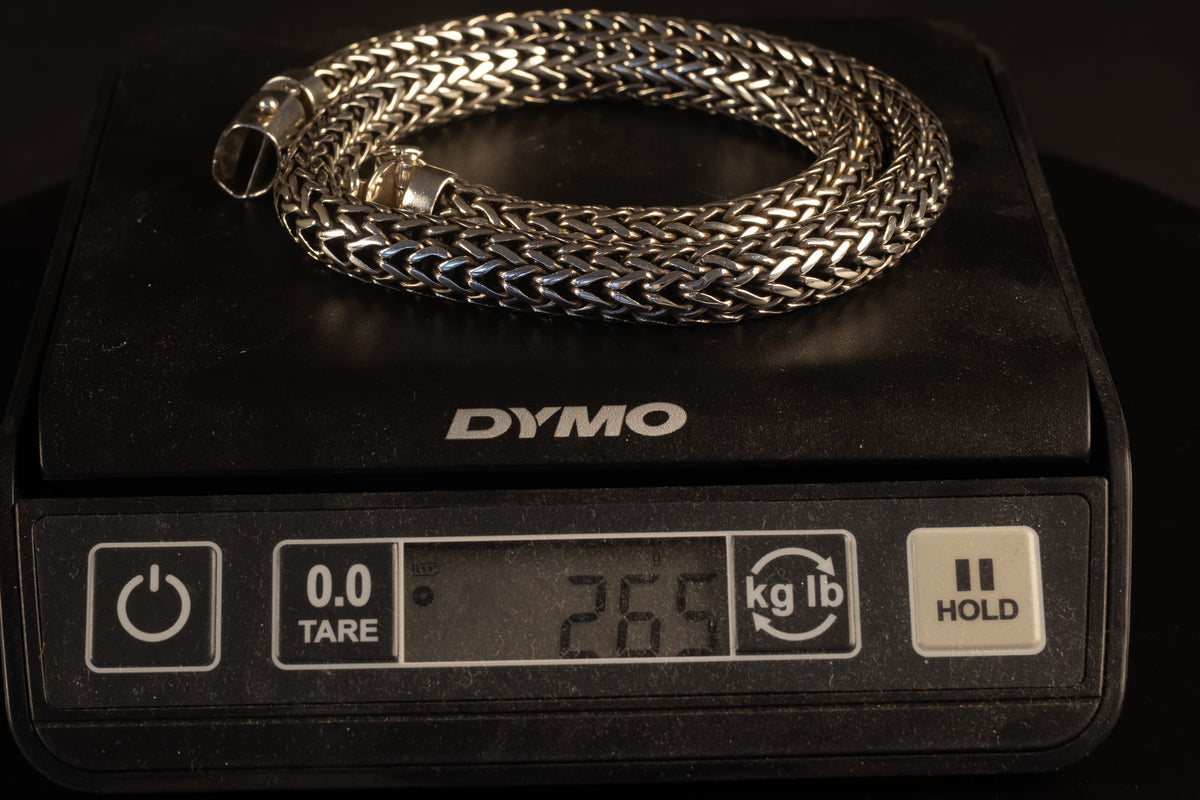 Massief Zilveren Borobudur / Koningsketting – 265 gram (925)
