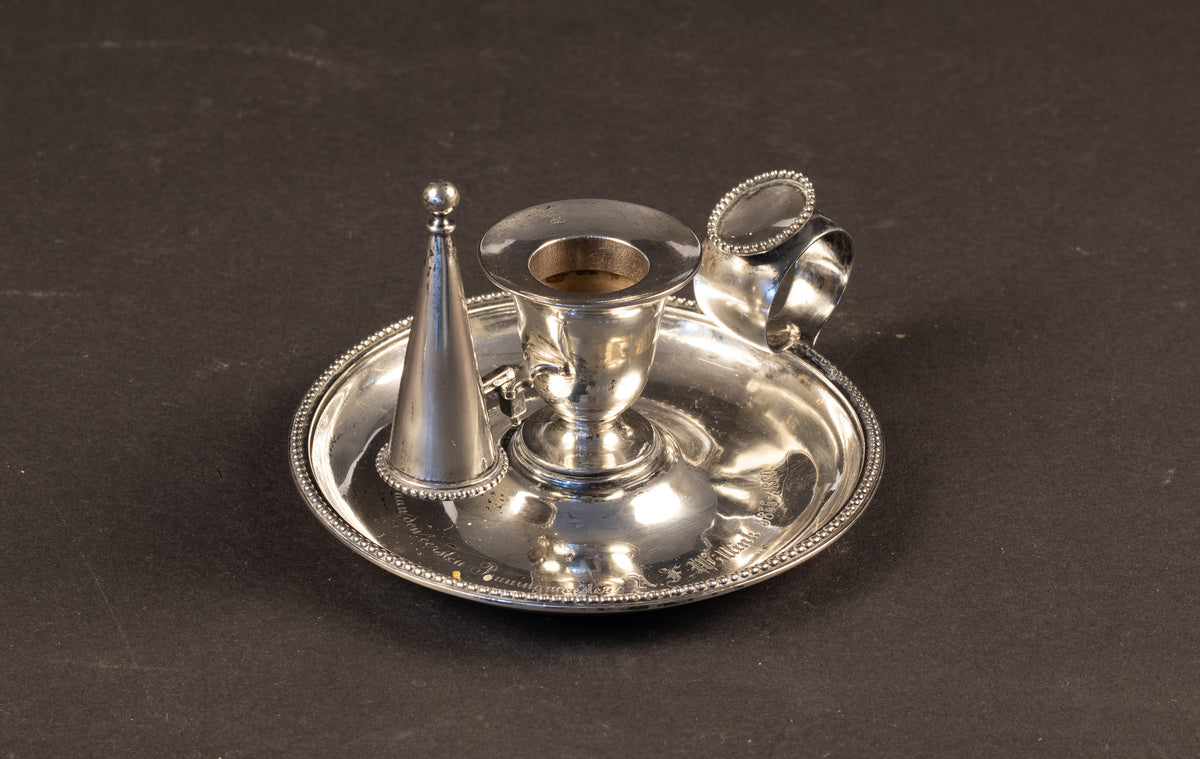 Antiker silberner Blaker mit originalem Domper – Breukelen, 1880