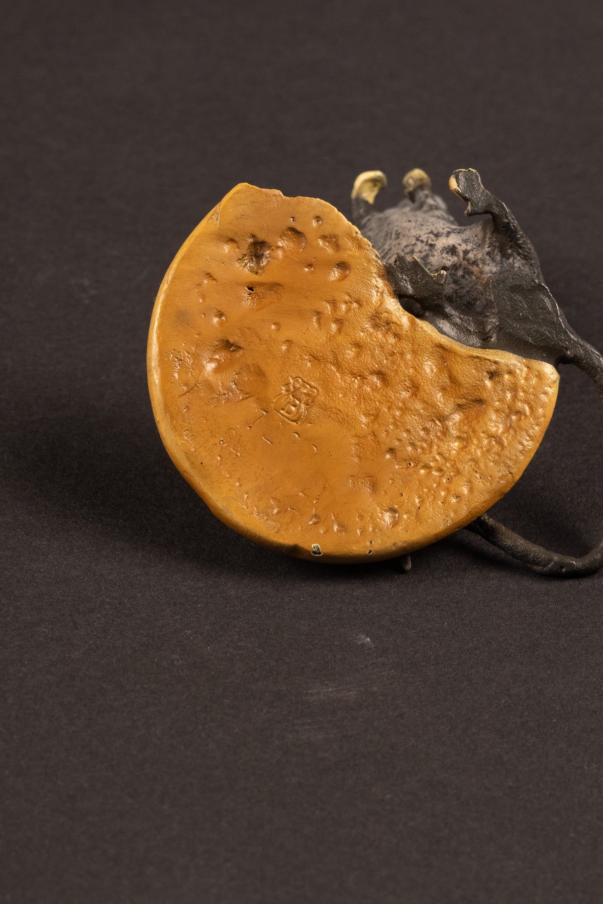 Originele Weense Brons – Franz Xaver Bergmann (1861–1936) – Muis op kaaspunt – Model 1273 – Ca. 1900
