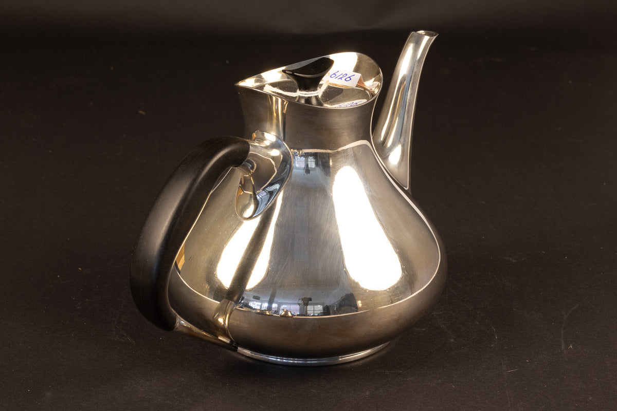 Deens Design 3-delig Verzilverd Theeservies – Hans Bunde voor Carl M. Cohr (ca. 1955–1960)