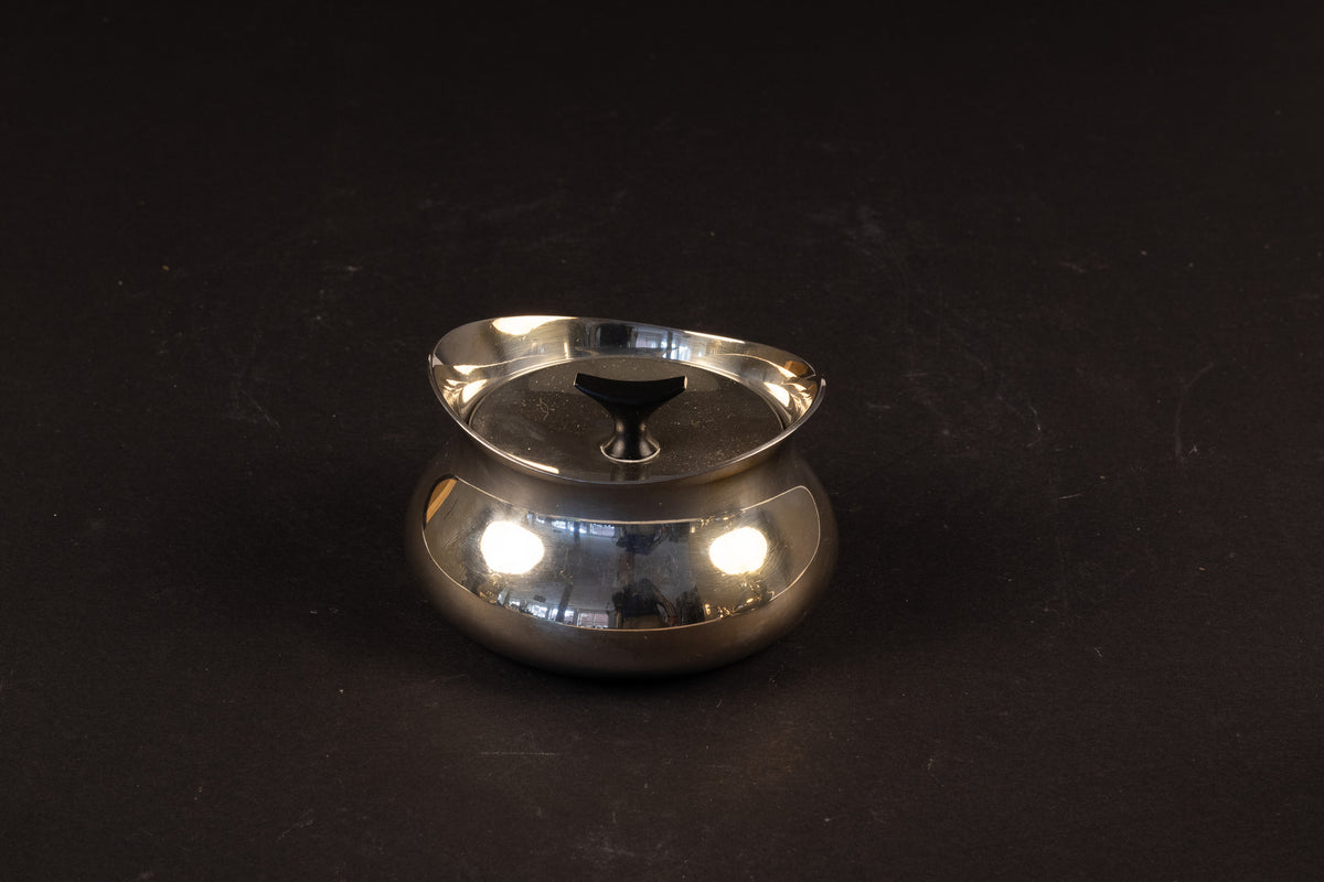 Deens Design 3-delig Verzilverd Theeservies – Hans Bunde voor Carl M. Cohr (ca. 1955–1960)