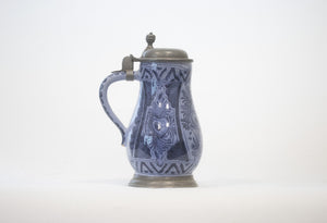 Blauwe bierkroes