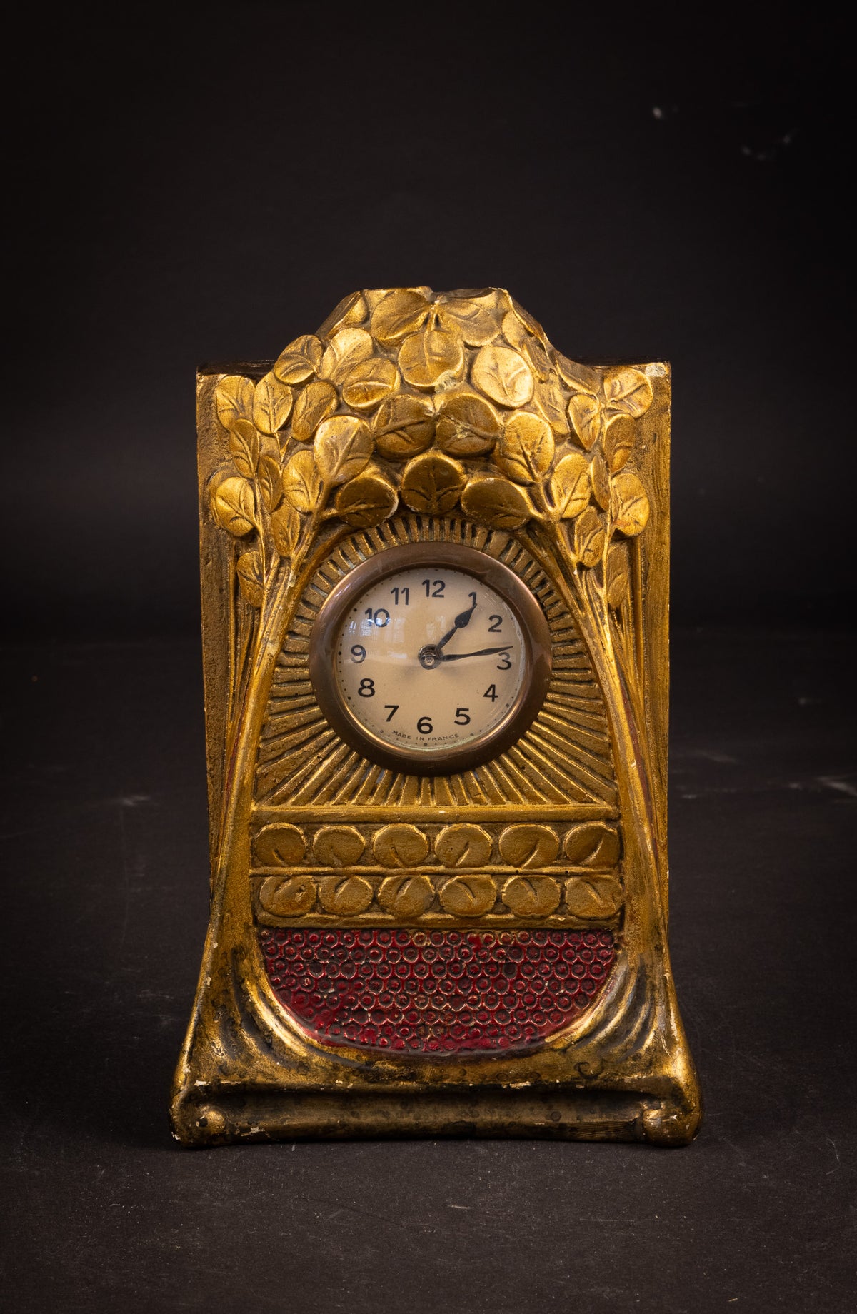 Antike Jugendstil-Siderolith-Pendule – Franz Siegl für Johann Maresch (ca. 1900–1905)