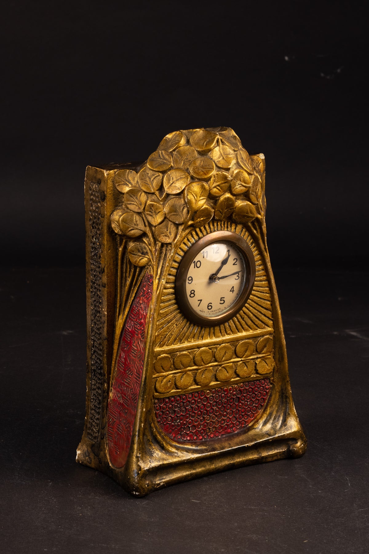 Antike Jugendstil-Siderolith-Pendule – Franz Siegl für Johann Maresch (ca. 1900–1905)