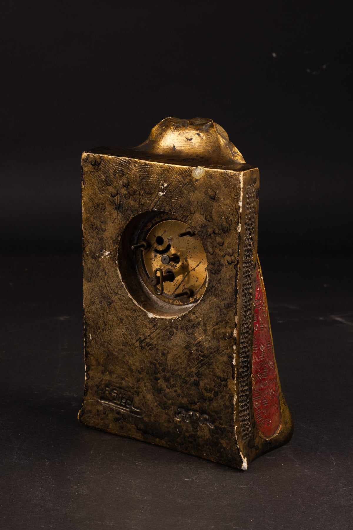 Antike Jugendstil-Siderolith-Pendule – Franz Siegl für Johann Maresch (ca. 1900–1905)