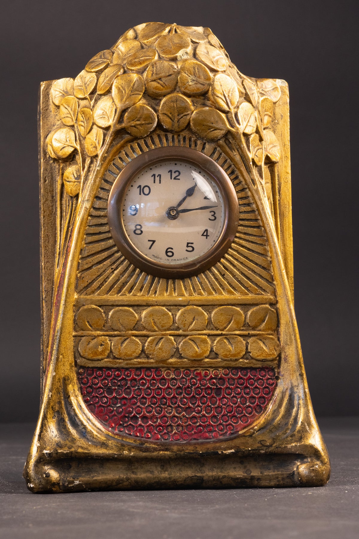 Antike Jugendstil-Siderolith-Pendule – Franz Siegl für Johann Maresch (ca. 1900–1905)