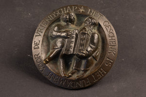 Schwere bronzene Kunstmedaille – Niel Steenbergen (1911–1997) – Ø 10,5 cm