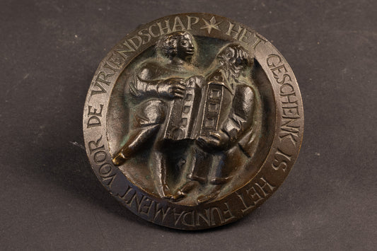 Schwere bronzene Kunstmedaille – Niel Steenbergen (1911–1997) – Ø 10,5 cm