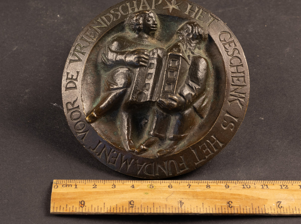 Schwere bronzene Kunstmedaille – Niel Steenbergen (1911–1997) – Ø 10,5 cm