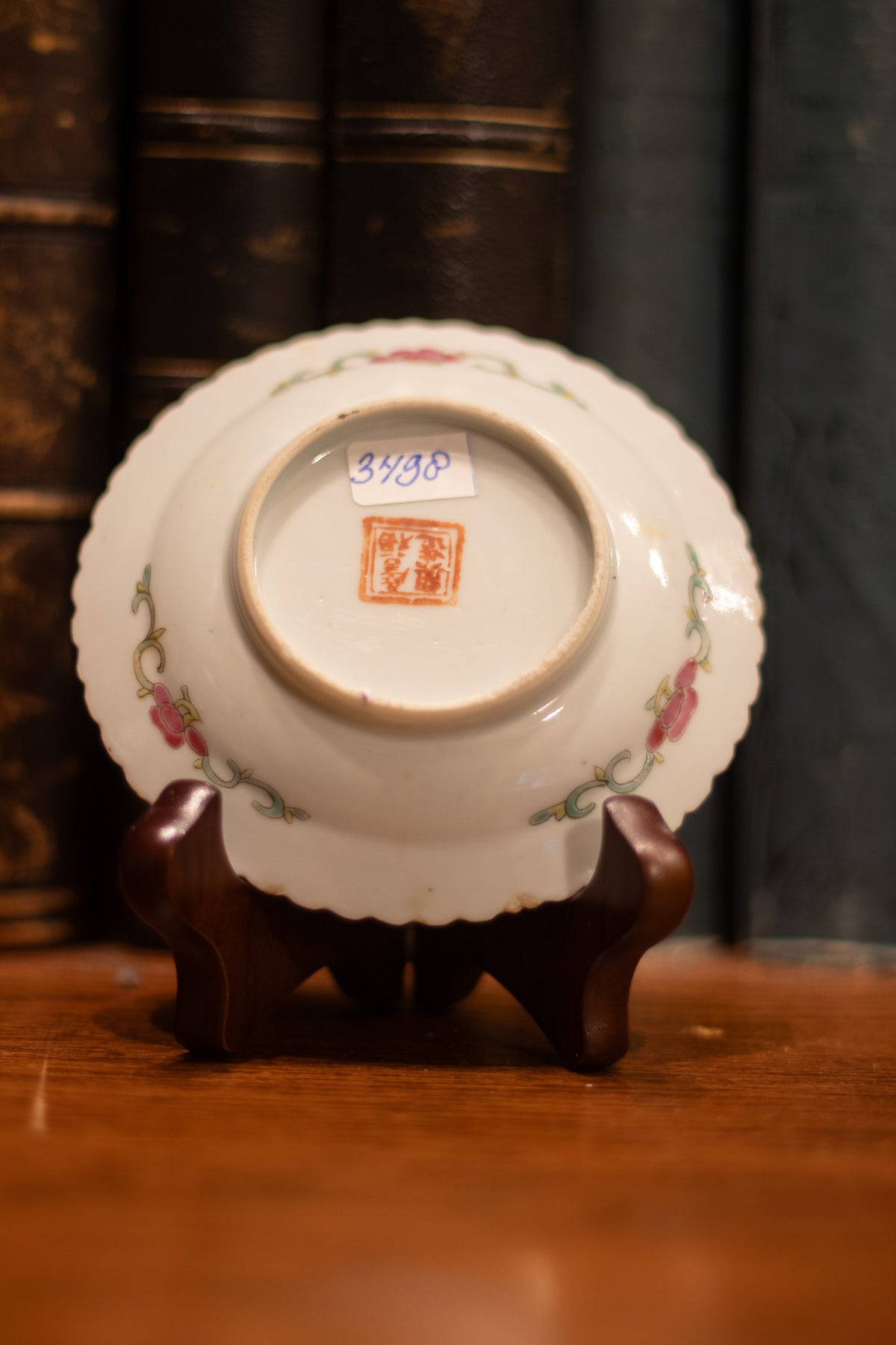 Vijfdelig Ensemble Chinees Peranakan / Nyonya Porselein – Feniks & Pioenroos – Guangxu (ca. 1890–1910)