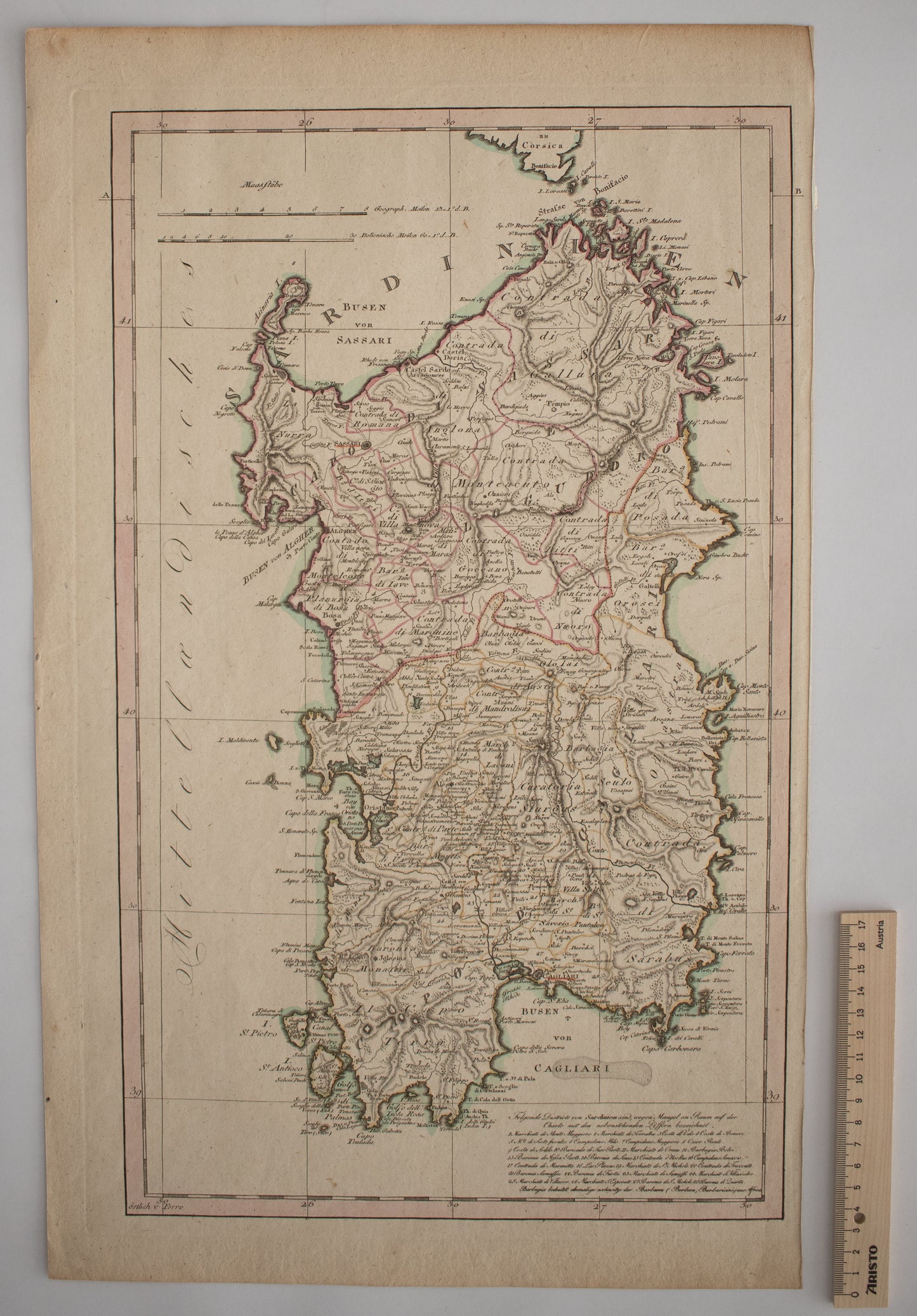 CHARTE von CORSICA und SARDINIEN (2 kaarten)