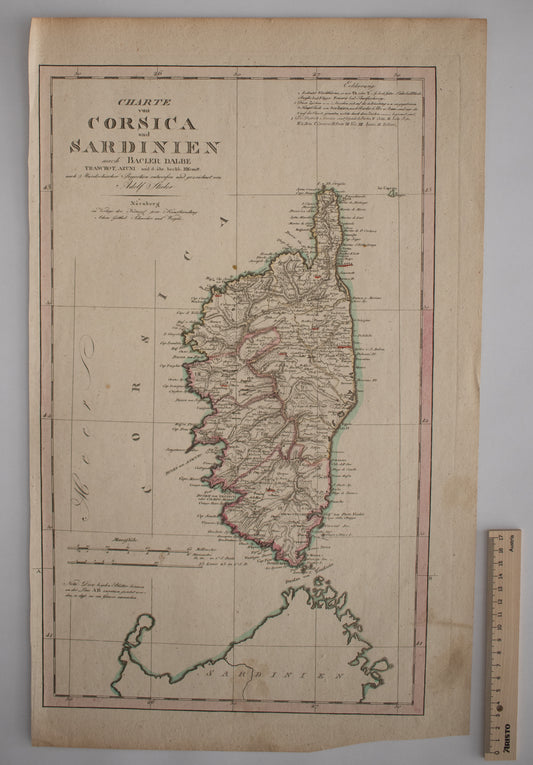 CHARTE von CORSICA und SARDINIEN (2 kaarten)
