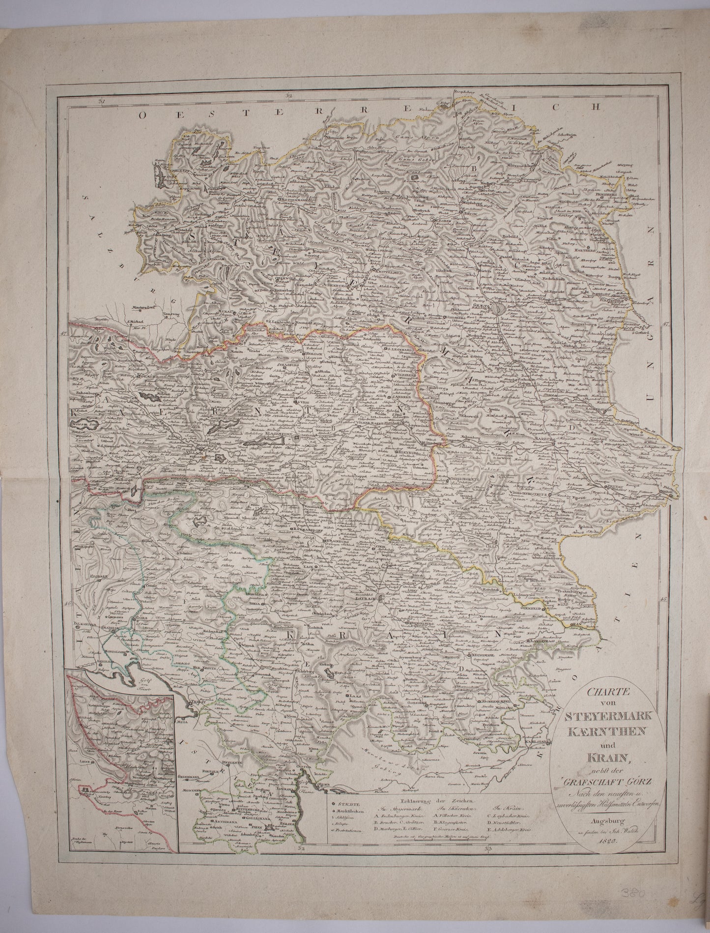CHARTE von STEYERMARK KAERNTHEN und KRAIN