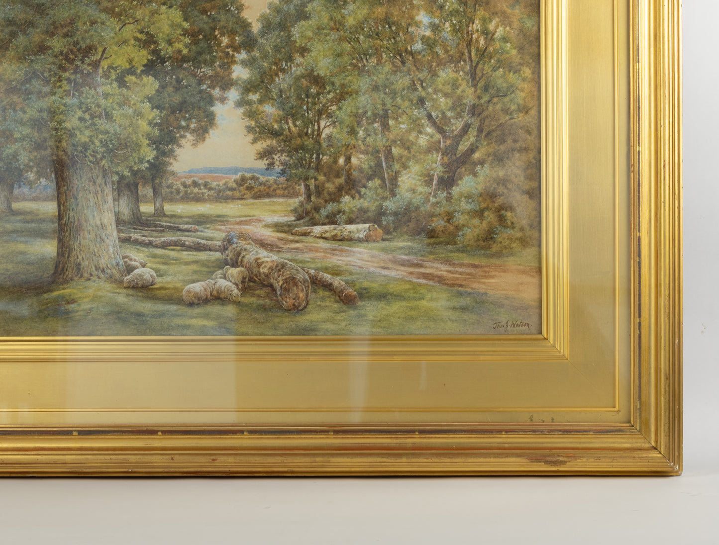 Thomas J. Watson (1847–1912) – Engels Landschap met Schapen