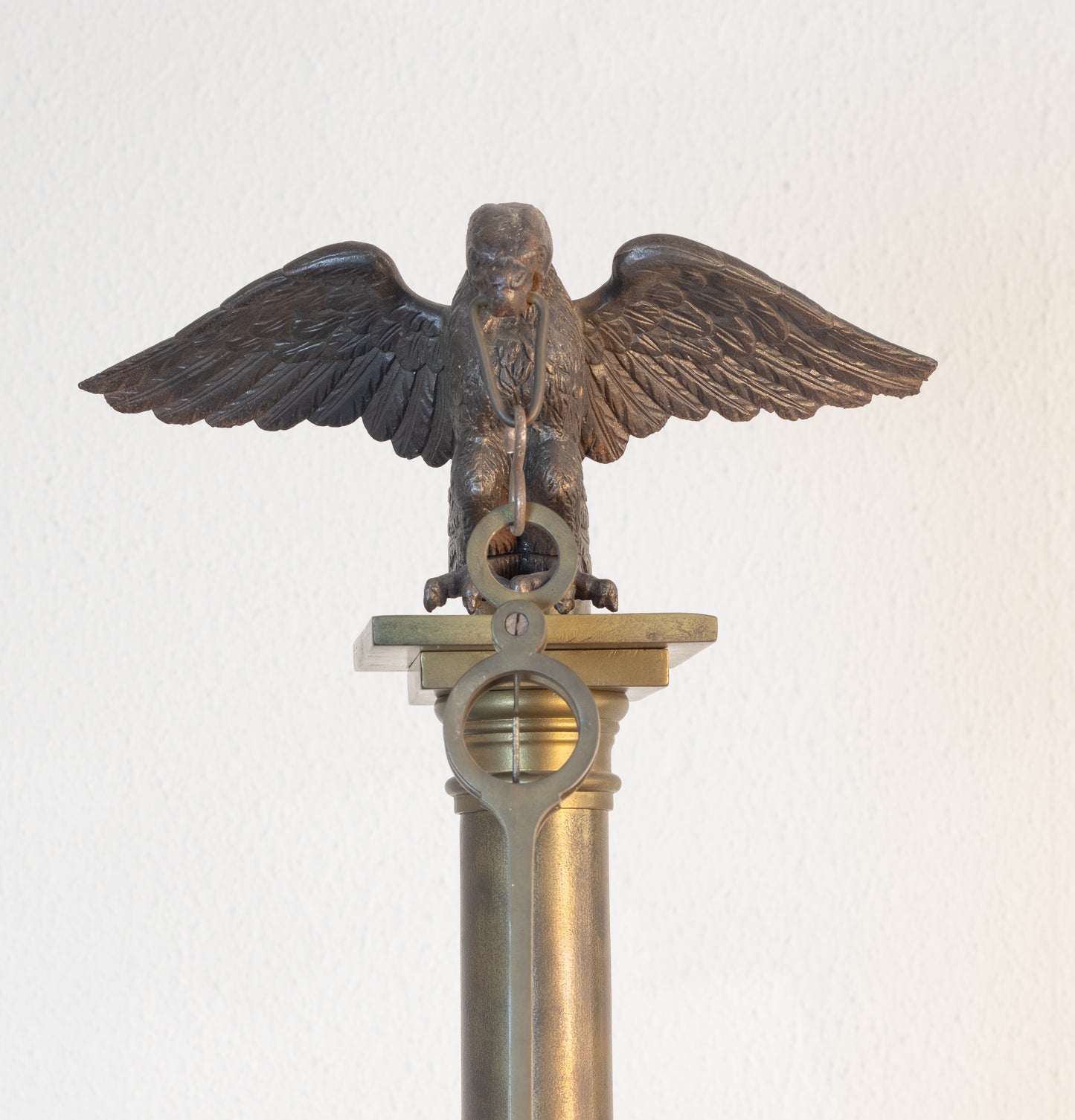 Unieke Antieke Messing Winkelweegschaal – 110cm Hoog – Met Adelaar