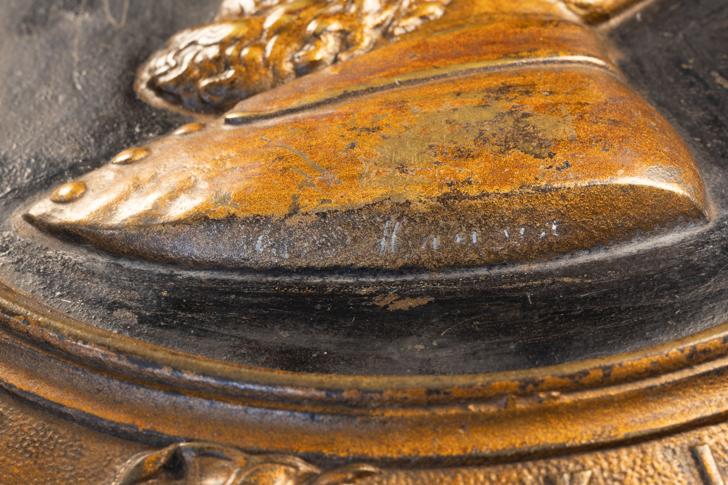 Zeldzaam Bronzen Portretreliëf – Keizer Frederik III (1888)
