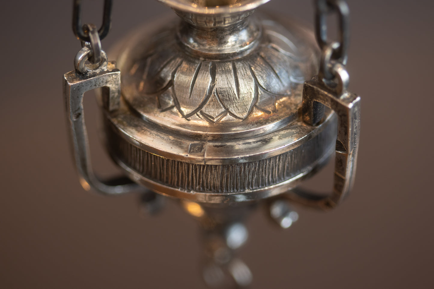 Exclusief paar zilveren Empire 'Eeuwig Licht' lampjes – Wenen 1808