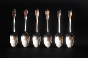Set von 6 antiken Hamburger Silberlöffeln – Johann Conrad Otersen (1774)