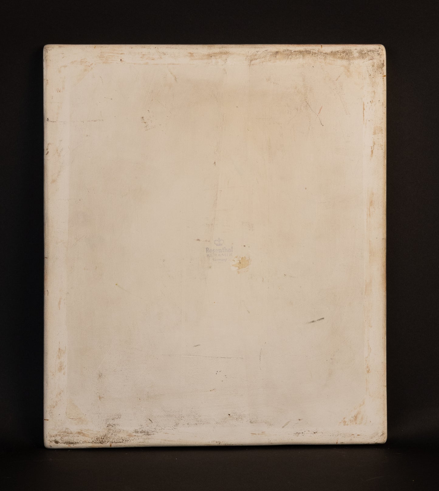 Rosenthal Keramik Wandplaquette – Botanisch Landschap met Akelei – ca. 1930