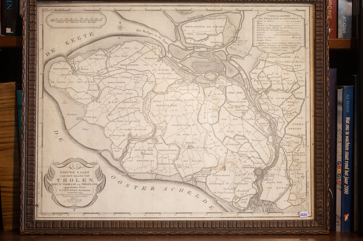 Antieke Kaart van Tholen – Isaak Tirion (1753)