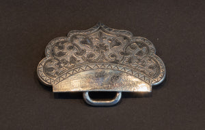 Antieke Russische Zilveren Gesp met Niello – Moskou 1885