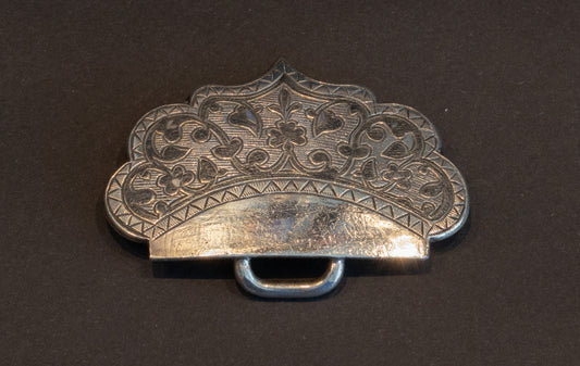 Antieke Russische Zilveren Gesp met Niello – Moskou 1885
