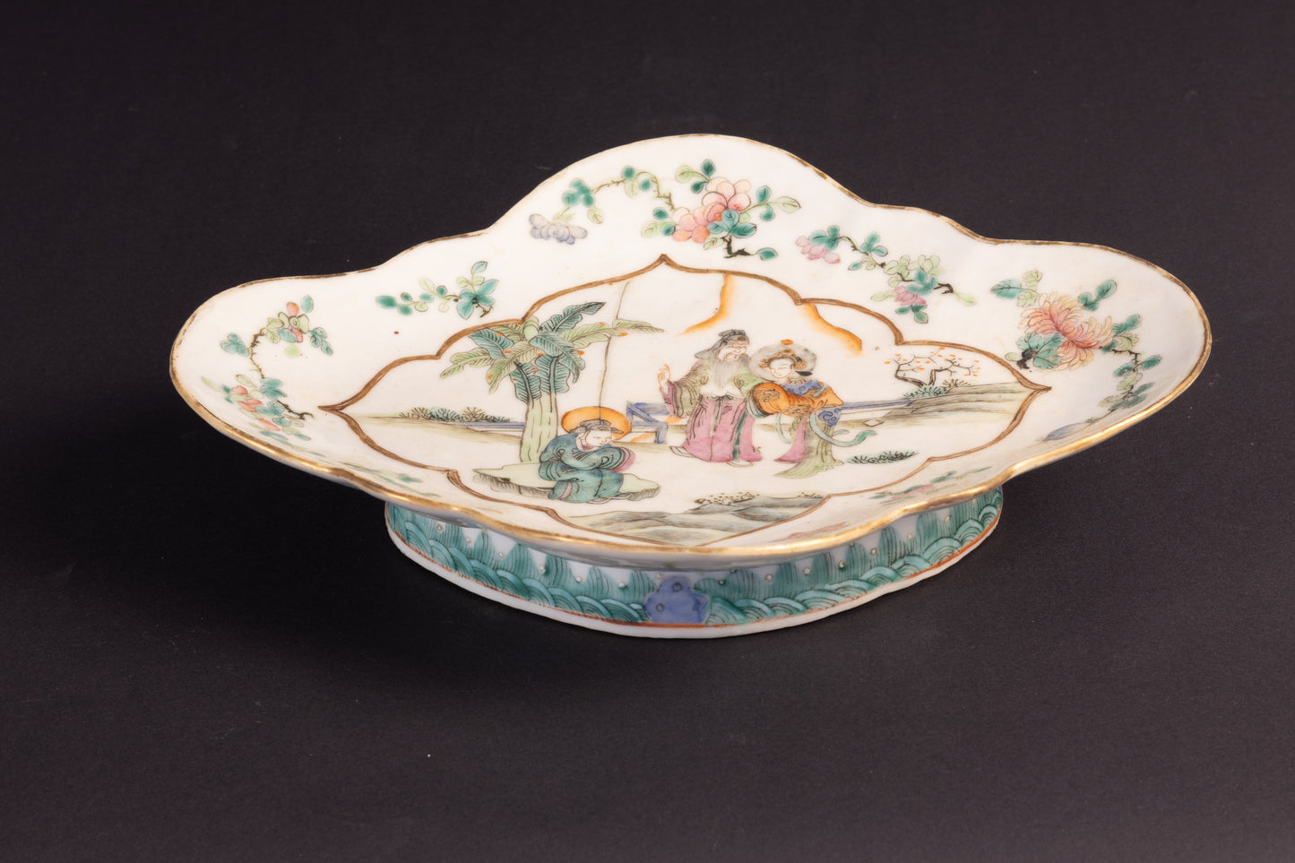 Exquise Antieke Chinese Famille Rose Schaal – 19e Eeuw – 27 cm