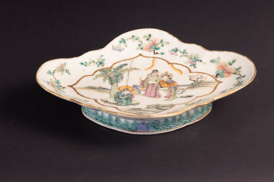 Exquise Antieke Chinese Famille Rose Schaal – 19e Eeuw – 27 cm