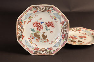 Paar Antieke Chinese Porseleinen Borden – Qianlong Periode (ca. 1750)