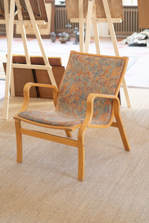 Vintage Fauteuil in de stijl van Bruno Mathsson (Pernilla) – Gebogen Beukenhout