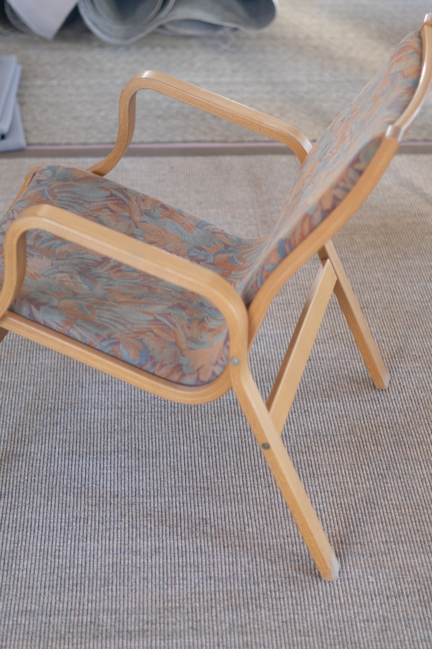 Vintage Fauteuil in de stijl van Bruno Mathsson (Pernilla) – Gebogen Beukenhout