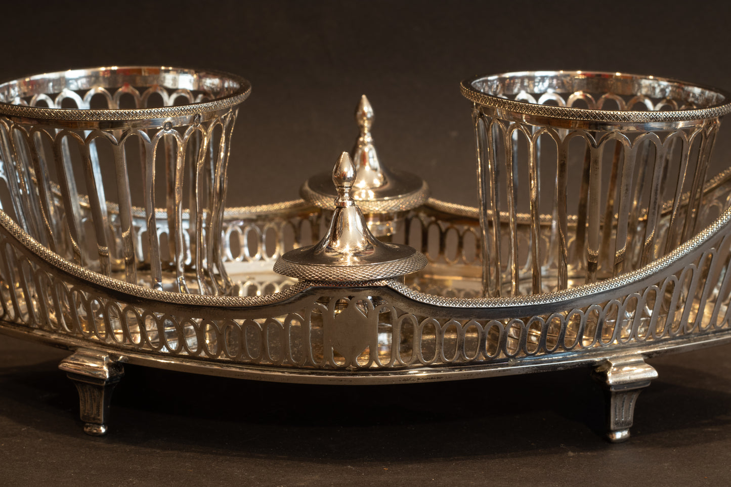 Zilveren Centerpiece / Huilier-Vinaigrier – François Picard, Parijs 1798-1809
