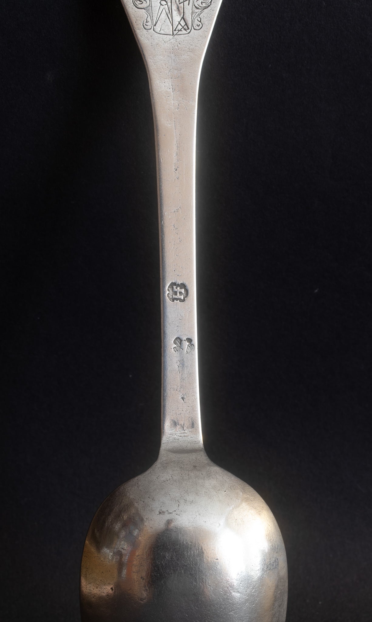 Zeldzame Zilveren Eetlepel – Joan Henrich Fischer, Münster (ca. 1693–1718)