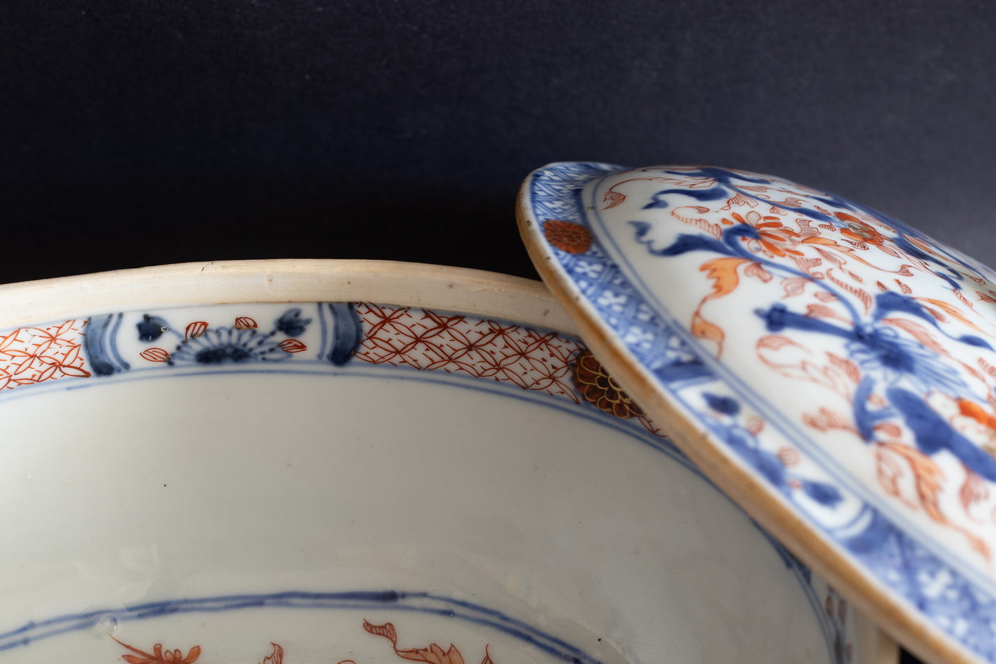 Zeldzame 18e-eeuwse Chinese Imari Terrine (Qianlong-periode)