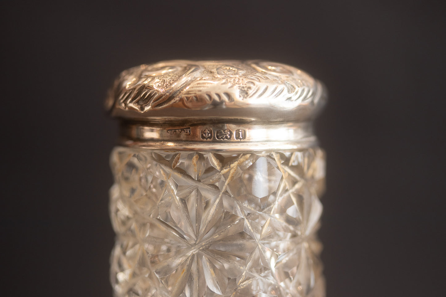 Edwardiaanse Snuiffles van Geslepen Kristal – Birmingham 1908
