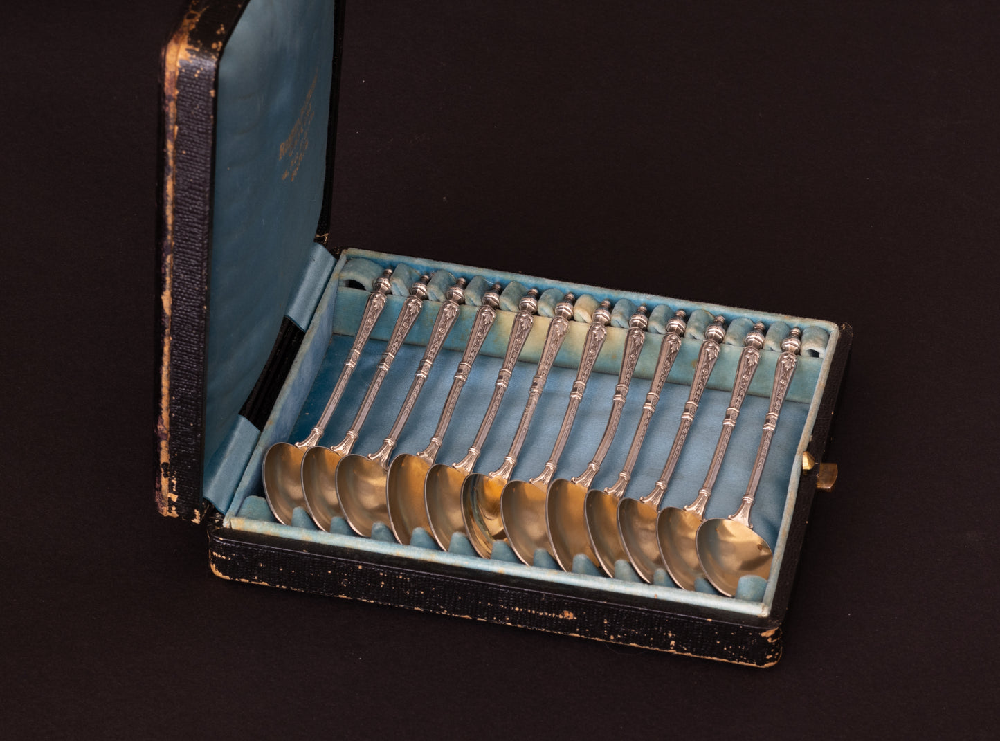 Exclusieve Set Franse Vermeil Theelepels – Henri Soufflot (Parijs)