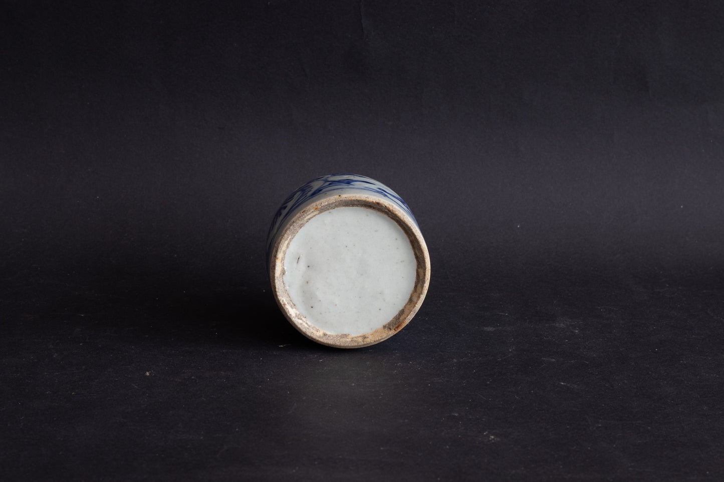 Antiek Chinees Blauw-Wit Porseleinen Potje (Jarlet) — Ming / Vroege Qing Dynastie, 17e Eeuw