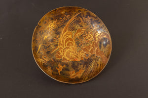 Antiek Japans lakwerk bord met goud-makie – Meiji/Taisho-periode