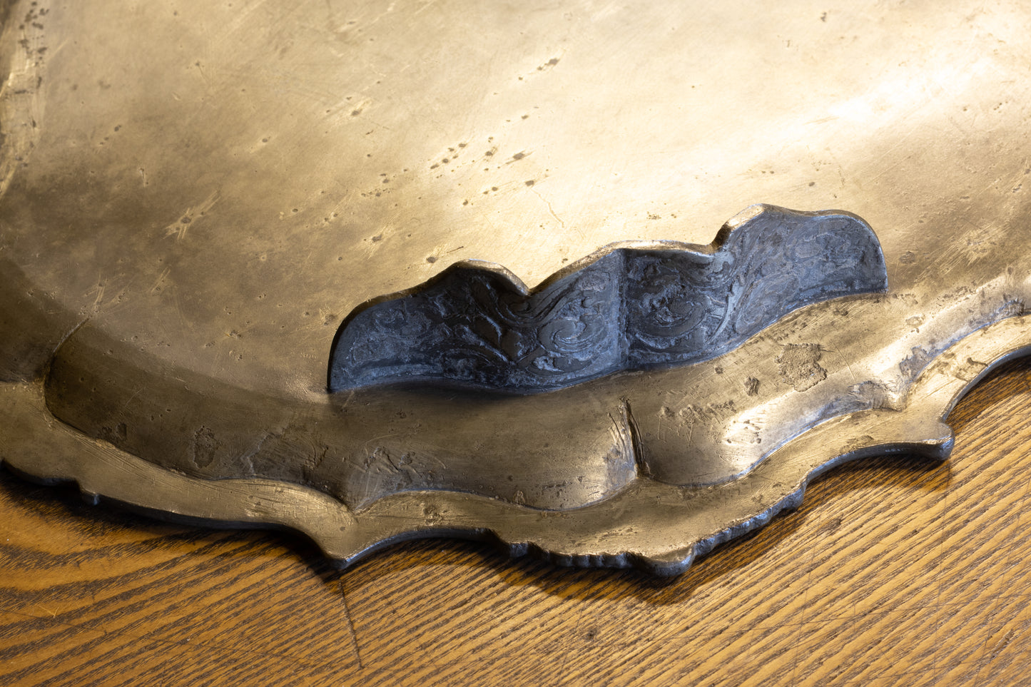18e-eeuws tinnen gilde-presenteerblad 1762