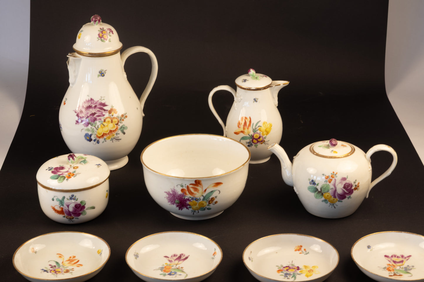 18e-Eeuws Thüringer Koffie- & Theeservies – Manufactuur Limbach (ca. 1785–1790)