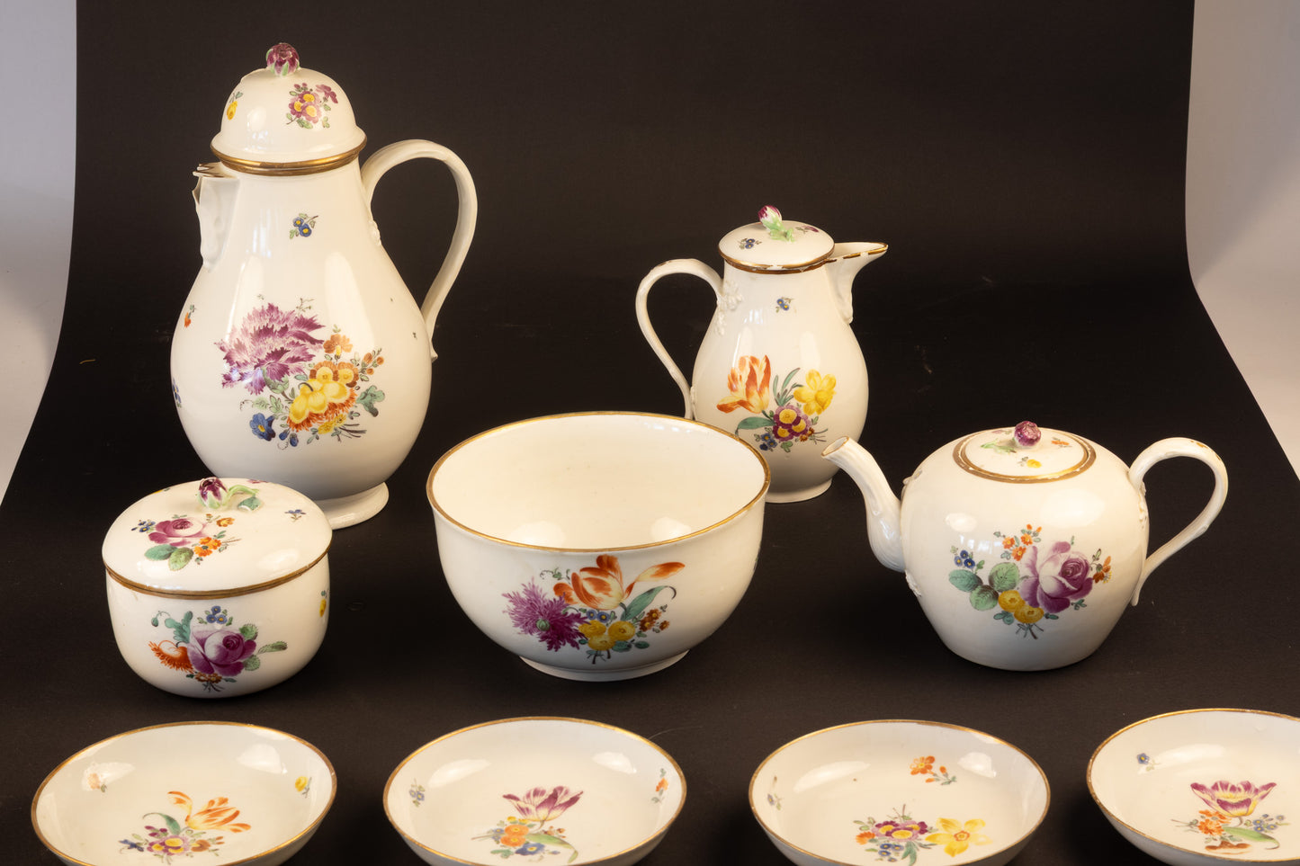 18e-Eeuws Thüringer Koffie- & Theeservies – Manufactuur Limbach (ca. 1785–1790)