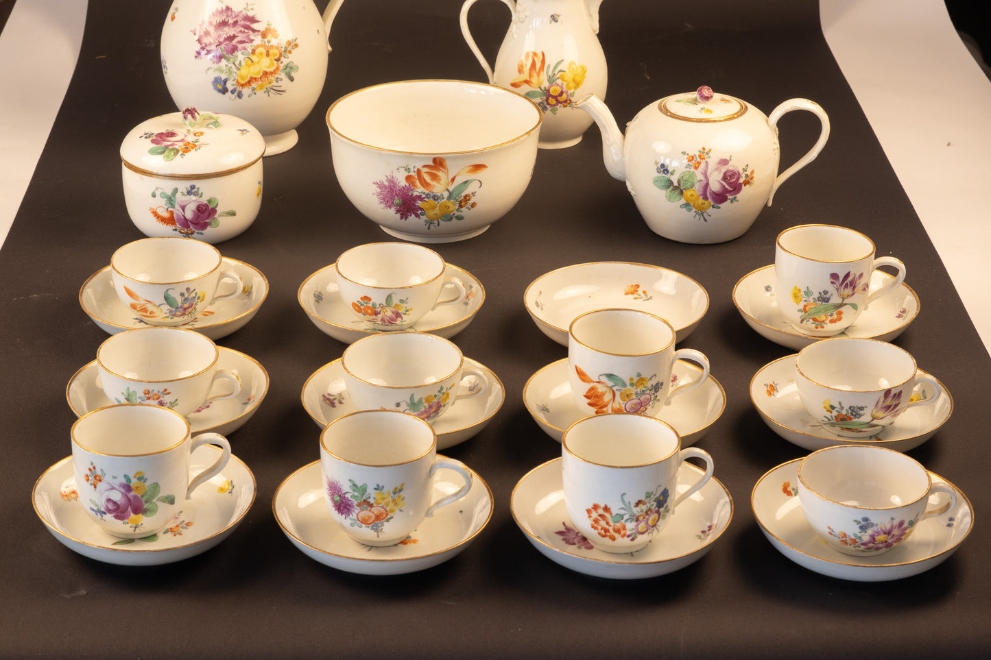 18e-Eeuws Thüringer Koffie- & Theeservies – Manufactuur Limbach (ca. 1785–1790)
