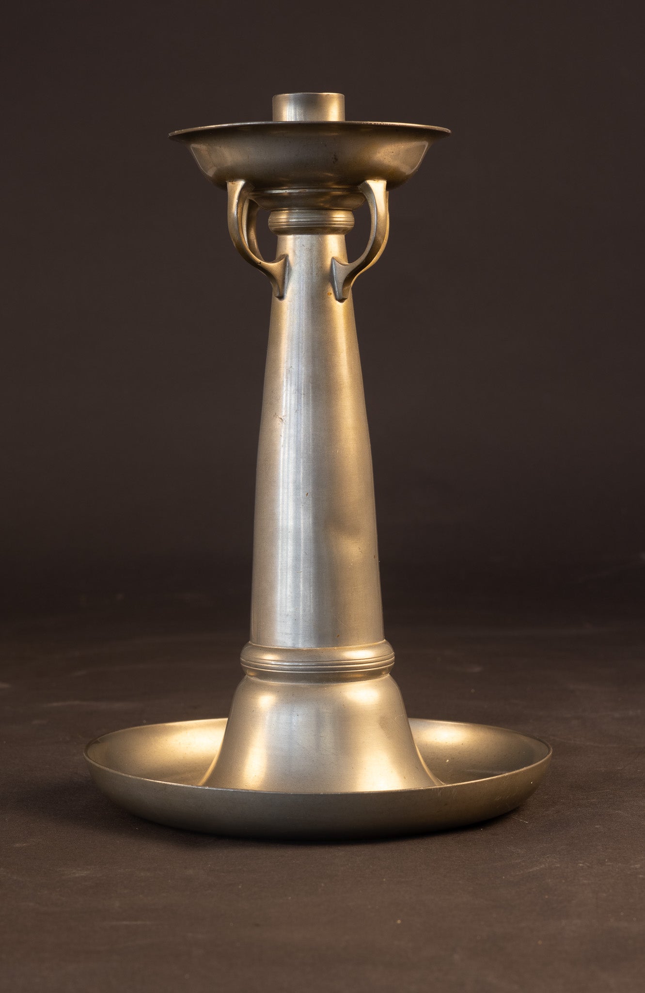Art Deco Tinnen Kandelaar – Chris van der Hoef voor Gero-Tin