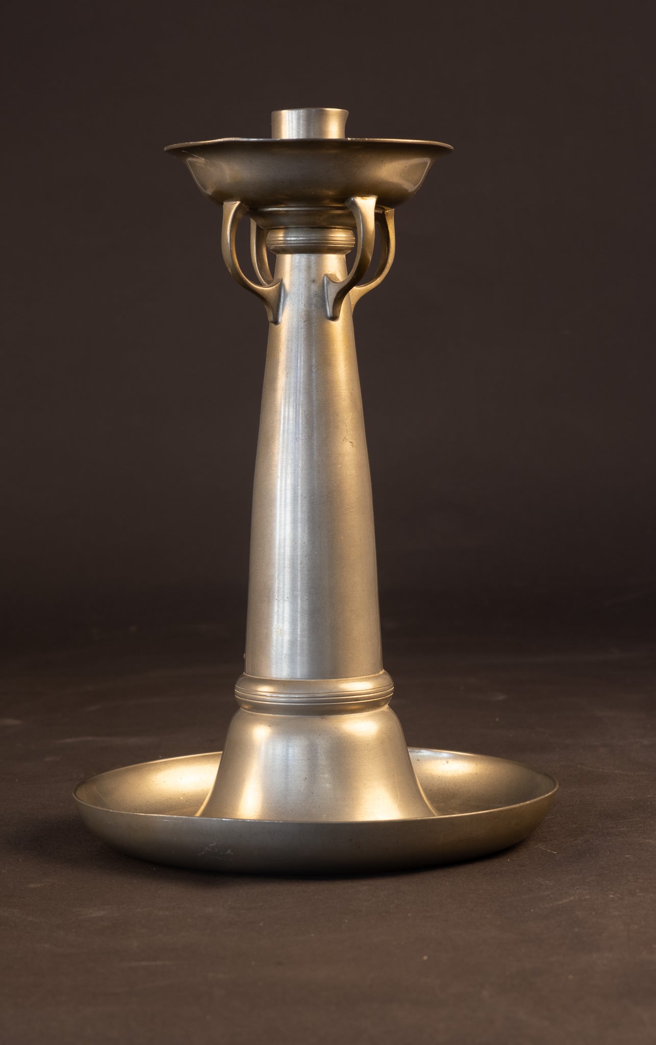 Art Deco Tinnen Kandelaar – Chris van der Hoef voor Gero-Tin