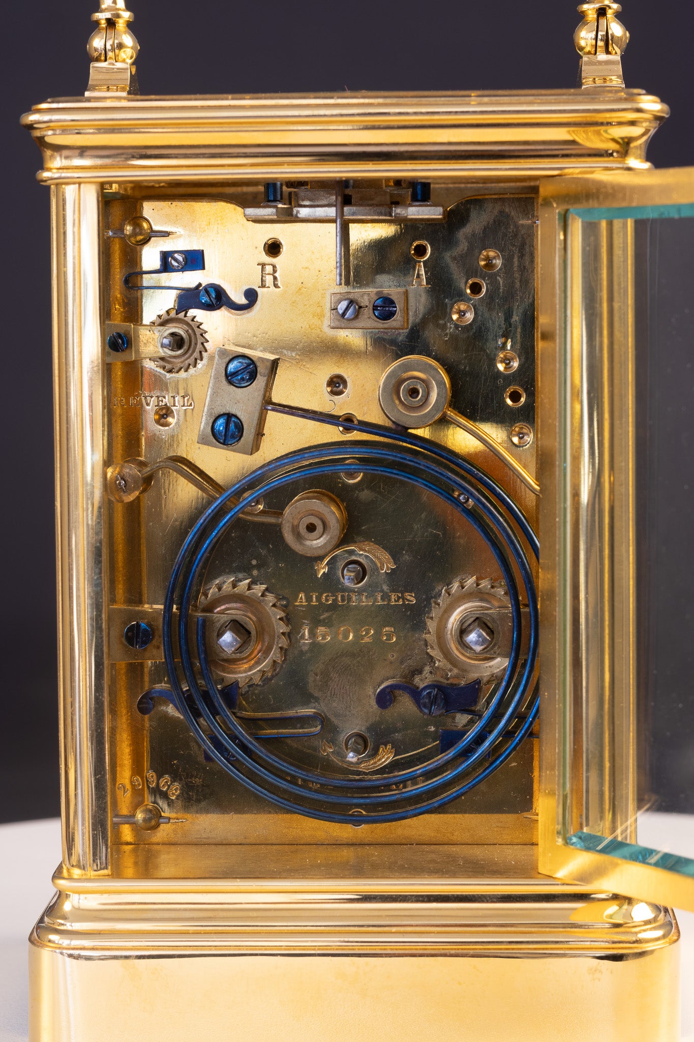 Franse Vuurvergulde Reispendule – L. Leroy & Cie (Paris) – Met Matching Étui (ca. 1885)