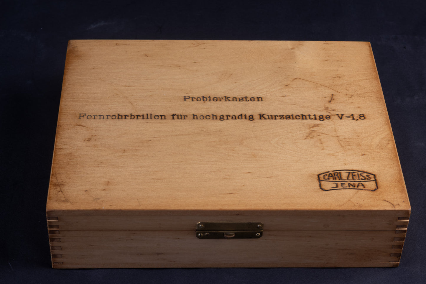 Carl Zeiss Jena - Trial Lens Set "Fernrohrbrillen" (Probierkasten) for Severe Myopia - ca. 1912-1920